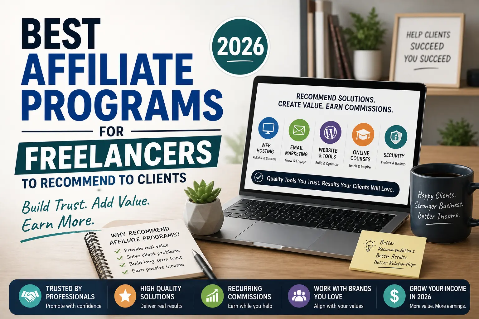 Best Affiliate Programs for Freelancers to Recommend to Clients in 2026 - Creovate