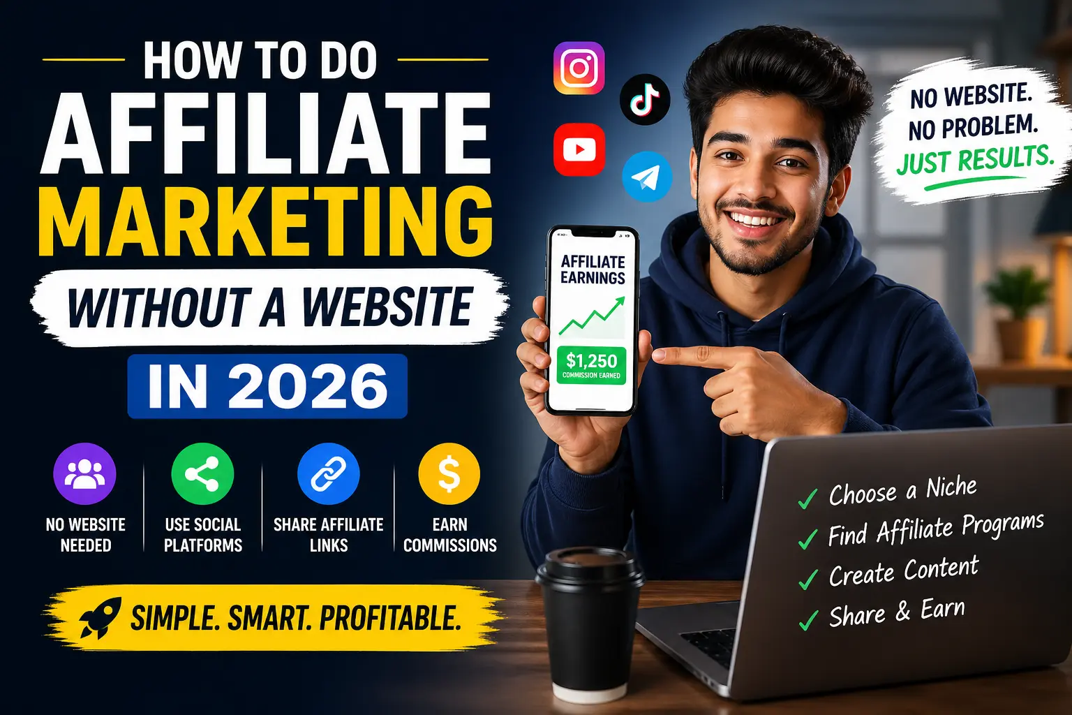 How to Do Affiliate Marketing Without a Website in 2026 — Creovate