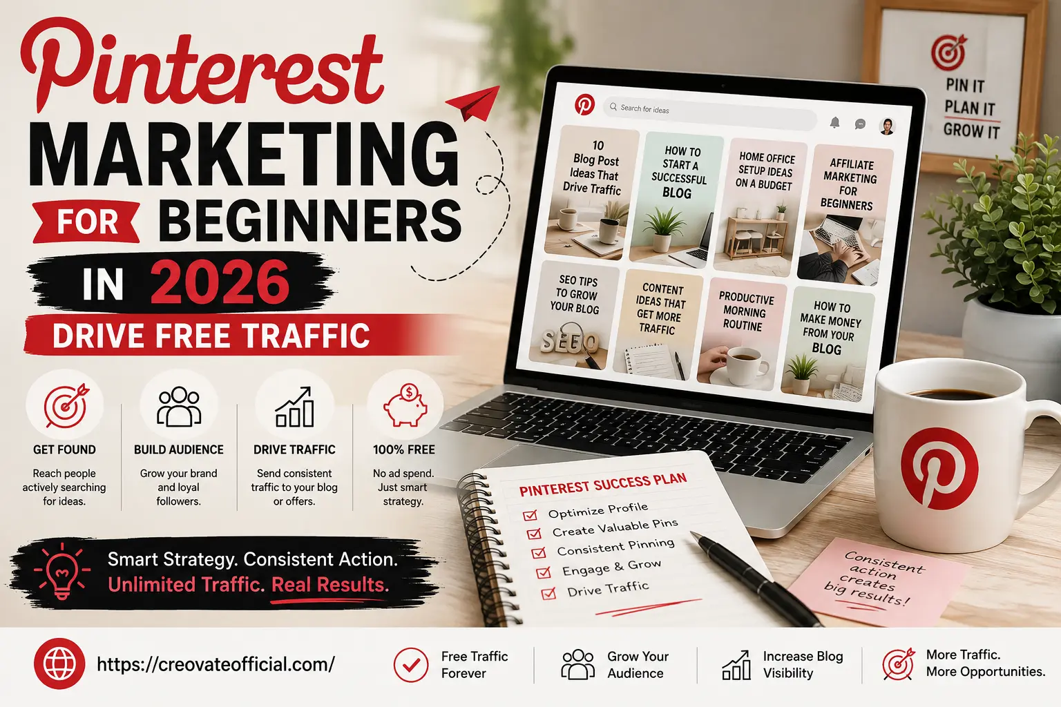 Pinterest Marketing for Beginners in 2026 - Drive Free Traffic