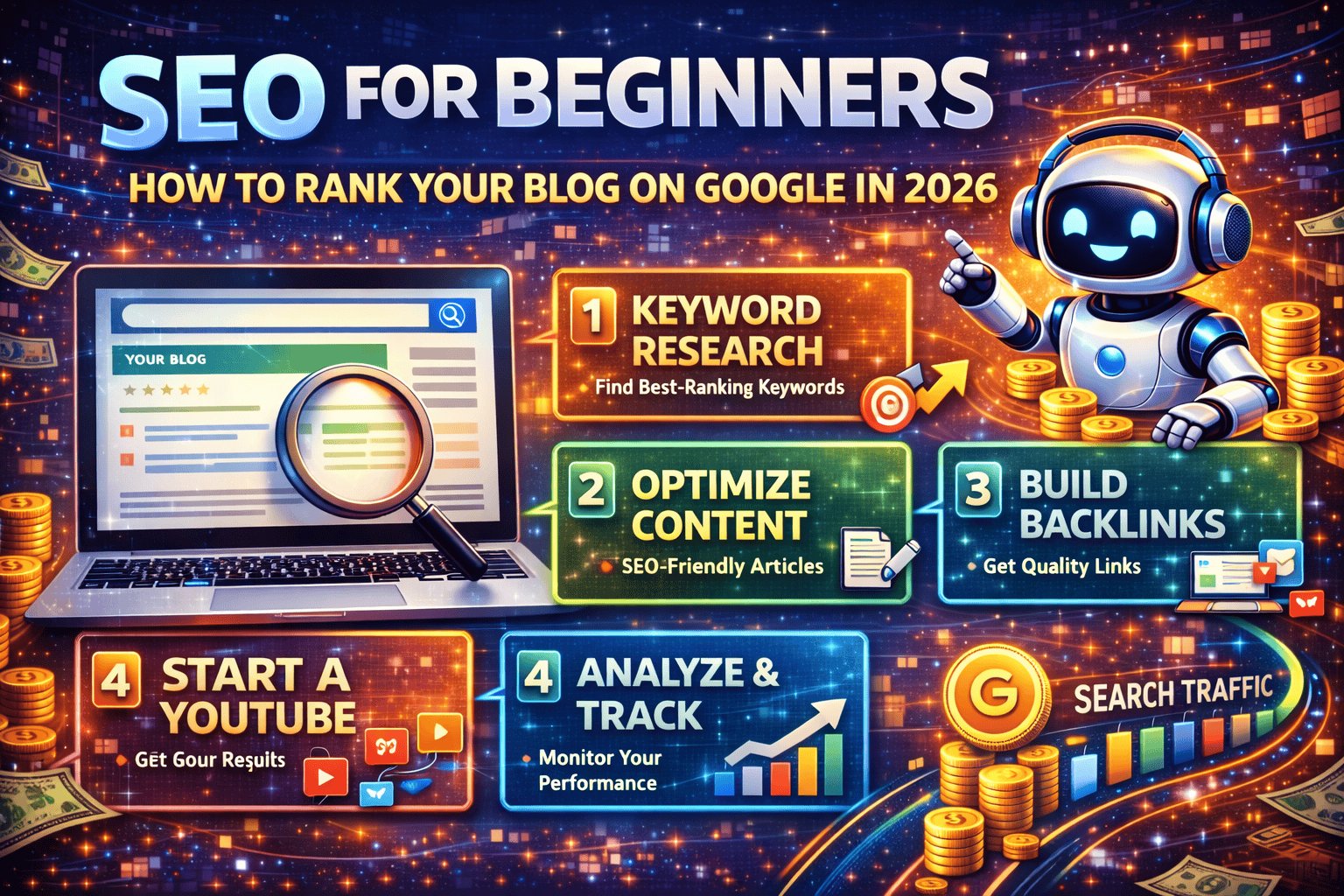 SEO for Beginners: How to Rank Your Blog on Google in 2026 — creovateofficial.com