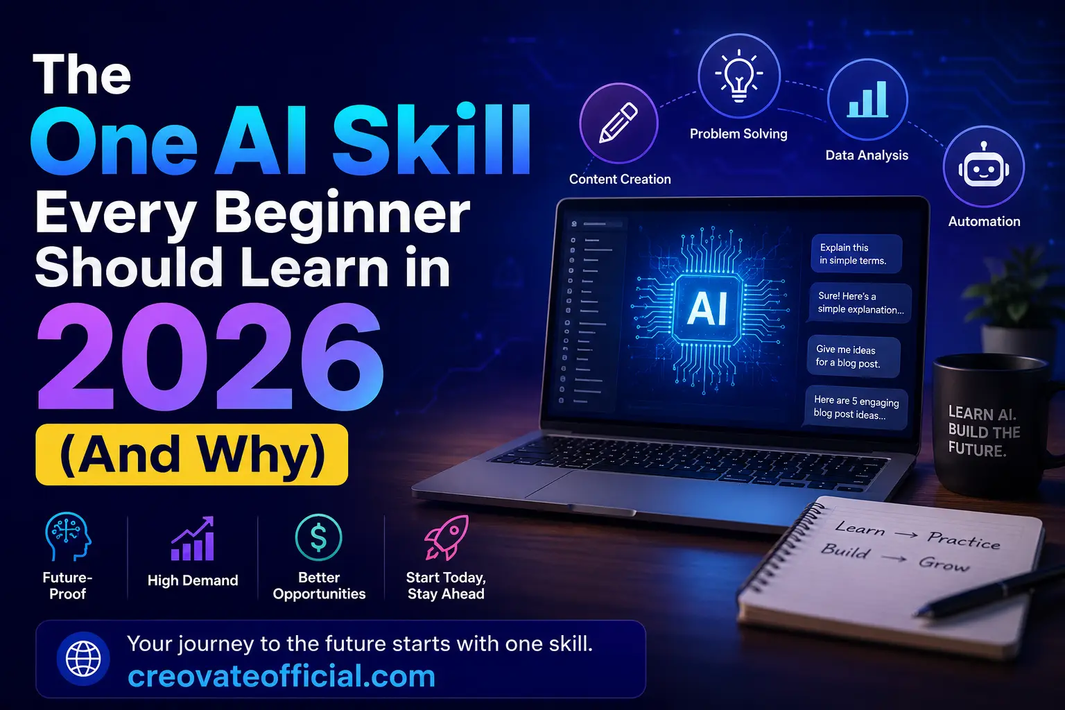 The One AI Skill Every Beginner Should Learn in 2026 - creovateofficial.com
