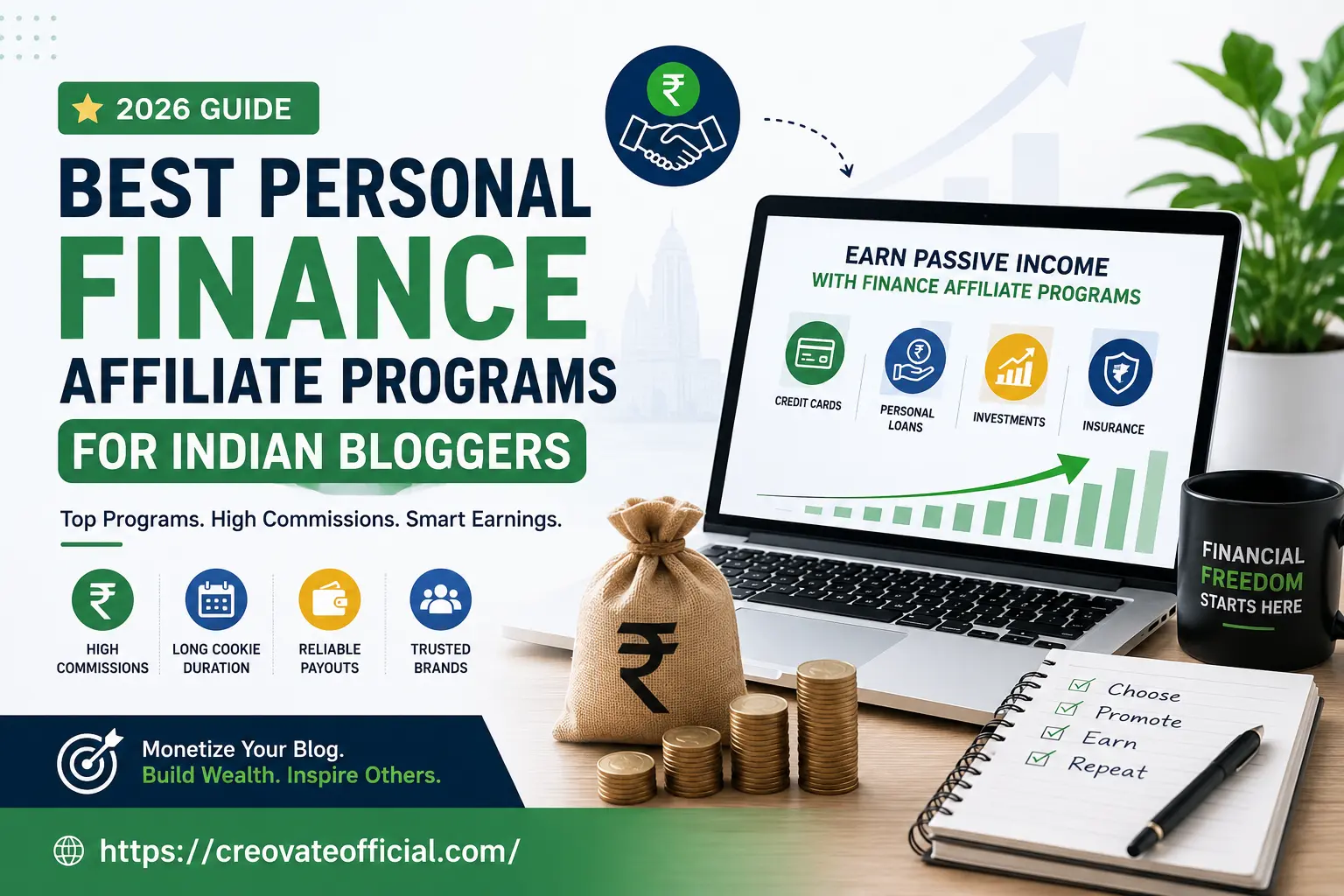 Best personal finance affiliate programs for Indian bloggers 2026 guide