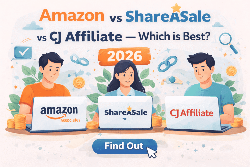 Affiliate programs comparison infographic 2026