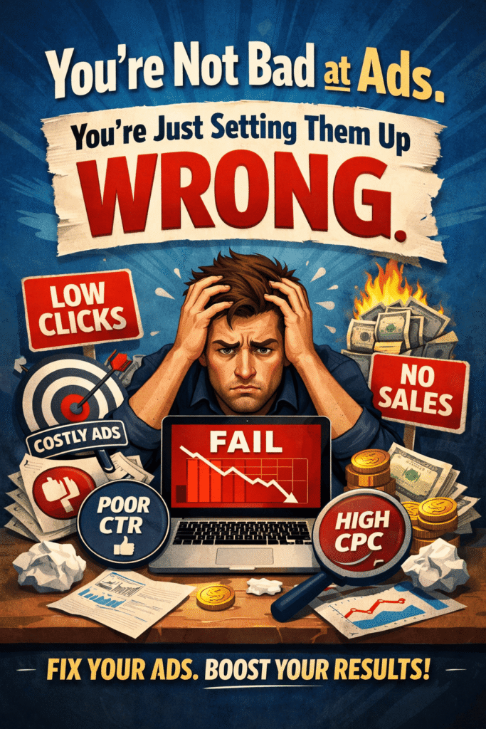 You're Not Bad at Ads. You're Just Setting Them Up Wrong