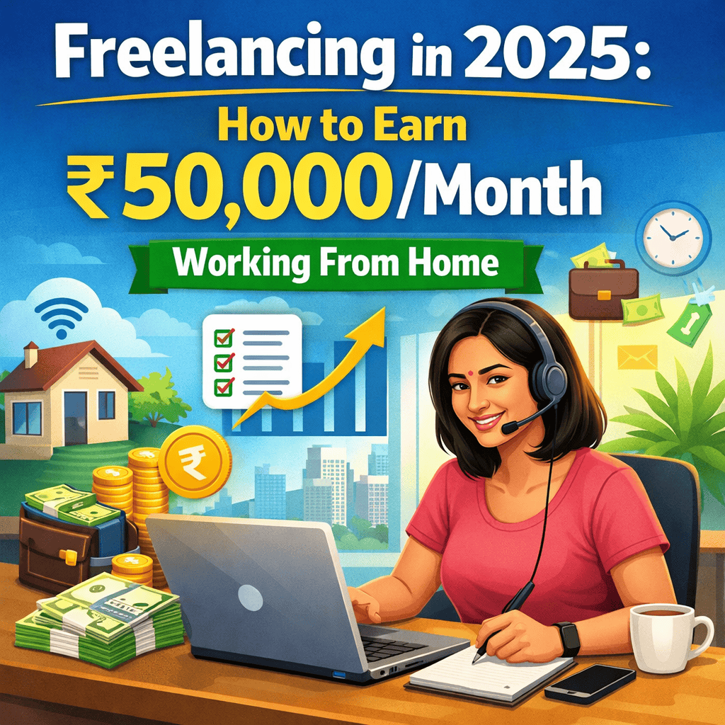 How to Earn ₹50,000/Month Working From Home