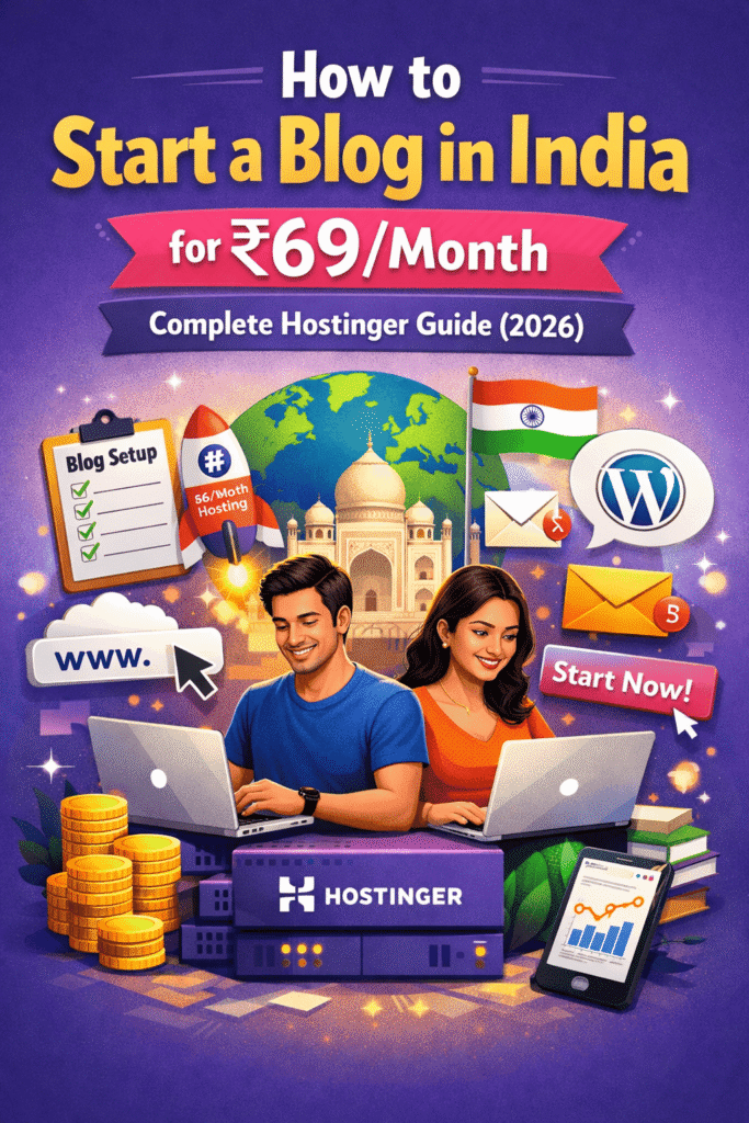 How to Start a Blog in India for ₹69/Month — Complete Hostinger Guide (2026) 